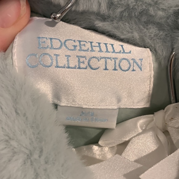 NWT Edgehill collection fuzzy blue coat size 2-3 - Picture 4 of 5